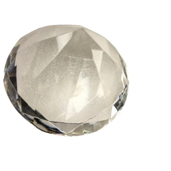 Crystal Diamond Shape Paperweight - Picture 5 of 12